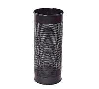 Durable Umbrella Stand in Black - Made From Strong Stainless Steel - Perforated Design To Help Air Flow & Drying - 28.5 Litre Capacity