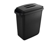 Durable DURABIN ECO Rectangular Food Safe Black Recycling Bin 60L - Wilko