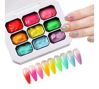 Durable UV Nail Color Set - Multi-Color Creamy Pudding Paint, Long-Lasting Effect, Portable Canned Lacquer | Decorative Beauty Supplies for Beginners Students Travel Vacation Gift Ideas