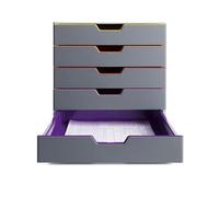 DURABLE Varicolor Desktop Drawers Acrylonitrile Butadiene Styrene Multicolour 5 Drawers 29.2 x 35.6 x 28 cm