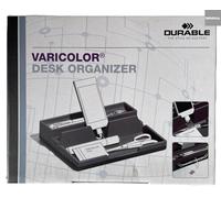 Durable Varicolor Desk Stationery Organiser Tray Pen Pencil Tidy Storage, Grey