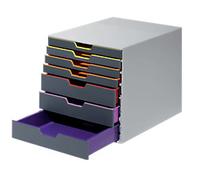 DURABLE Varicolor Desktop Drawers ABS (Acrylonitrile Butadiene Styrene) Multicolour 7 Drawers 29.2 x 35.6 x 28 cm A4