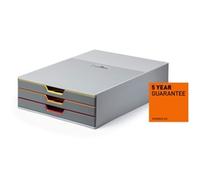 Durable VARICOLOR Desktop Organiser 3 Drawer Colour Coded A4+