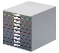 DURABLE VARICOLOR Drawer Unit Plastic Multicolour 10 Drawers 28 x 35.6 x 29.2 cm