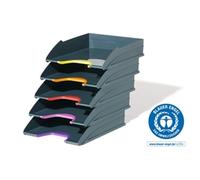 Durable Letter Tray Set of 5 VARICOLOR Anthracite Grey 770557
