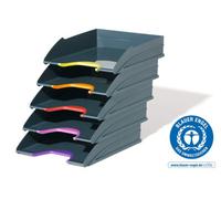 Durable Letter Tray Set of 5 VARICOLOR Anthracite Grey 770557