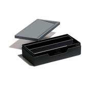 Durable Varicolor Stationery Organiser Case Pen Pencil Desk Storage Box, Grey