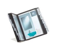 Durable VARIO Display Panel Desk Unit 10 Panels and Tabs in Assorted Colours