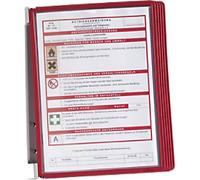 DURABLE Vario Display Panel System 5 Panels A4 Red