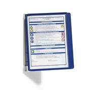 Durable VARIO Display Panel Wall Unit | 5 Panels in Dark Blue | Perfect For Storing and Displaying A4 Documents