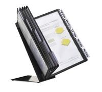Durable VARIO TABLE 10 Display Panel Desk Stand | 10 Panels | A4 Black