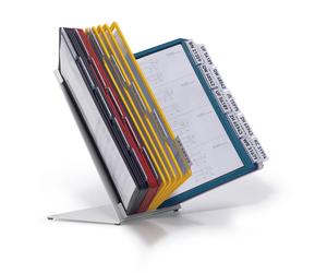 Durable VARIO TABLE 30 Display Panel Desk Stand | 30 Panels | A4 Colour Coded
