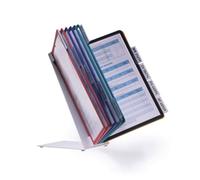 Durable VARIO TABLE Display Desk Stand 10 Panels - A4 Colour Coded
