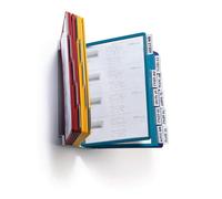 Durable Vario Wall 20 Display Panel Desk Stand - 20 Panels - A4 Colour Coded