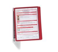 DURABLE Vario Display Panel System 5 Panels A4 Red