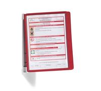 DURABLE Vario Display Panel System 5 Panels A4 Red