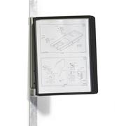 Durable VARIO Magnetic Display Panel Wall Unit | 5 Panels in Black | Ideal for Storing and Display ing A4 Documents