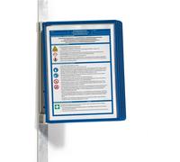 Durable VARIO WALL 5 Panel Magnetic Display Panel Document Holder | A4 Navy Blue