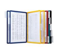Durable VARIO Wall Mounted Reference System, 10 Panels, Assorted Colors | VARIO 10 Design Wall Reference Organizer, Letter-Size 8.5" x 11" Inches, Perfect for Storing & Displaying Documents