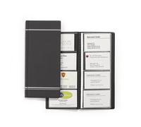 Durable VISIFIX 96 Business Card Album Pocket Wallet Book | Charcoal