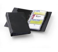 Durable VISIFIX 96 Business Card Ring Binder Album Book | A-Z Index Tabs | Black