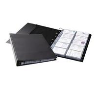 Durable VISIFIX ECONOMY 400 Business Card Ring Binder Black A4 2444/01