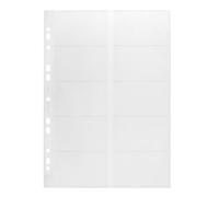Durable Visifix Polypropylene Pocket Refill for A4 Business Card Album Pack 10 2