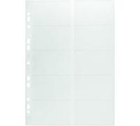 Durable Visifix Refill Set for A4 Business Card Album | Capacity for 200 Cards | Slots Measure 57 x 90 mm | Universal Punching