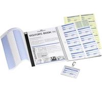 Durable Visitor Book 100, German Refill Pack, GDPR Compliant | Micro-Perforated A4 Data Sheets for Visitor Book 100, German Language, Security Sheet Hides Old Data