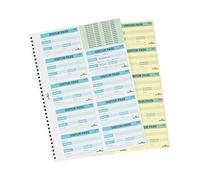 Durable Visitor Book 100 Refill Pack - Insert Refill Book for Professional Use - Includes 100 Perforated 90 x 60 mm Badge Inserts - GDPR Compliant Visitor Management