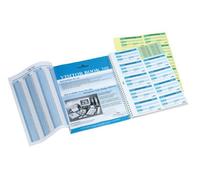Durable Visitor Book 300 Refill Pack - Insert Refill Book for Professional Use - Includes 300 Perforated 90 x 60 mm Badge Inserts - GDPR Compliant Visitor Management