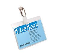 Durable Visitor Name Badge 60 x 90 mm Transparent Pack of 5 Badges Ideal for