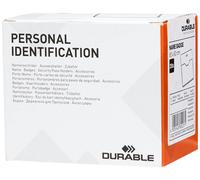 Durable Visitor Name Badge 60 x 90mm Transparent Pack of 20 Badges Includes