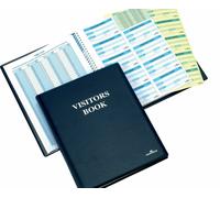 Durable Visitors Book Leather Look of 100 60x90mm