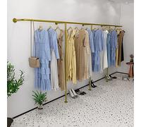 Durable Wall-Mounted Coat Rack & Multifunctional Storage Shelf for Clothing, Bedroom & Store, Space-Saving Design, Sturdy Hanger for Maximum Support.