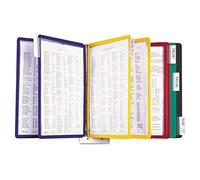 Durable Wall Mounted Reference System, 10 Double-Sided Panels, Mix Colors | Sherpa Pocket Reference System, Wall Mounted Reference System, Letter Size with 10 Double-Sided Panels