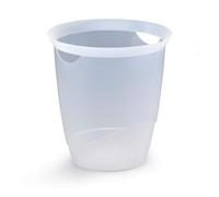 Durable Trend Plastic Waste Bin, Pack of 6, 16 Litre, Transparent