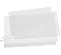 Water Resistant UV Anti-Reflective Cable Tie Pockets - 5 Pack - A4 Clear Durable Clear 5 Pack