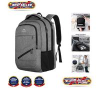 Durable Water-Resistant Laptop Backpack with Luggage Sleeve - Ideal for Travel