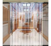 Durable Waterproof PVC Strip Curtain - Energy Efficient Windproof Plastic Freezer Door for Cold Rooms & Storage 1.5x2.2m Heavy Duty Easy to Install Ideal for Temperature Control