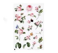 Durable Waterproof Stickers Pressed Flower-Themed Stickers Durable Waterproof Adhesive Botanical Journaling Stickers for Scrapbook Supplies Matte Finish Plant Stickers