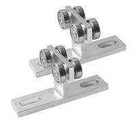 Durable wheel trolley assembly for reliable performance for electric cranes and two-way movements, T-shape pulley