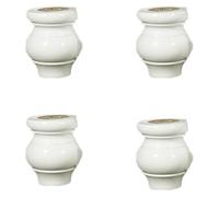 Durable White Wooden Furniture Legs 4Pack Support for Desks TV Stands Kitchen Cabinets ols Nightstands & Coffee Tables Replacement Legs for Enhanced Stability