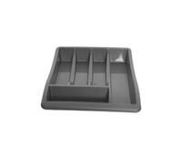 Durable Whitefurze Silver Plastic Cutlery Tray (Branded Item)