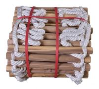 Durable Wooden Escape Ladder With Cylindrical Pedals, Emergency Fire Rope Ladder For Home, Quick Deployment(3M/9.8FT)