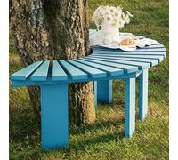 Durable Wooden Semi-Circle Garden Bench - Stylish Outdoor Wrap-Around Seating for Parks, Yards & Porches - All-Weather Lawn Furniture & Patio Decor