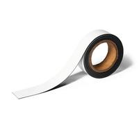 Durable Write on Magnetic Strips Labelling Tape for Markers, 40mm x 5m, White