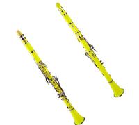 Durable Yellow Plastic Body 17 Keys Bb Clarinet Instrument Set Suitable For Beginners Clarinet Musical Instruments