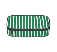 Durable Zippered Stationery Organizer Bag for Kids Flag of Nigeria Print Pencil case for Office Supplies.