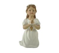 DurableDelights Inspirational Girl Prayer Figurine - Cute Resin Kneeling Statue for Kids Room Decor, Faith & Hope Christian Gift, Spiritual Ornament for Girls, Birthday Blessing Shelf Decoration